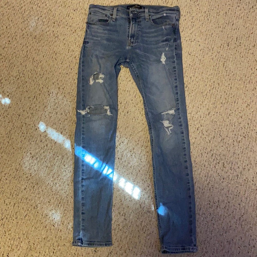 Light Blue Hollister Skinny Jeans